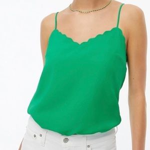 J Crew Scalloped Cami Modern Clover